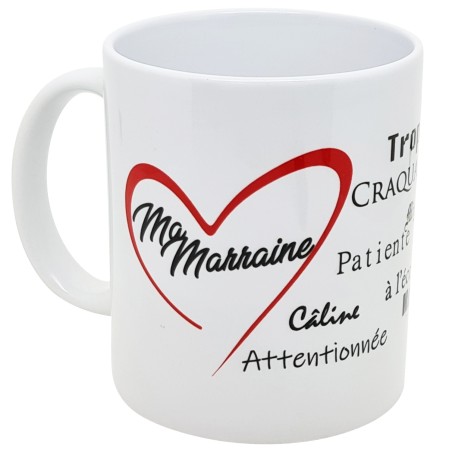 Mug marraine je t'aime tasse cadeau
