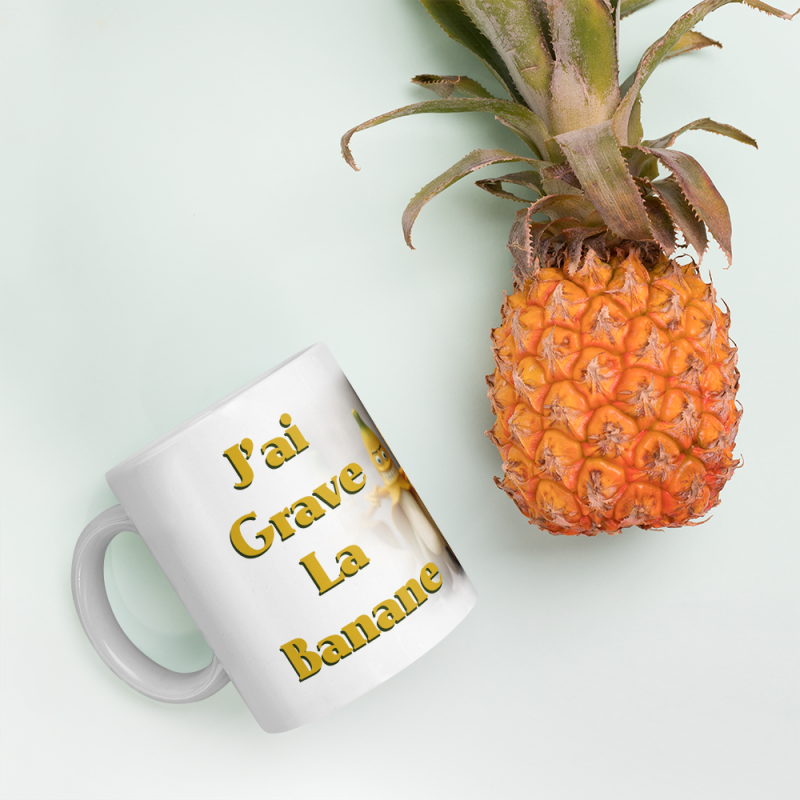 Mug humoristique j'ai grave la banane