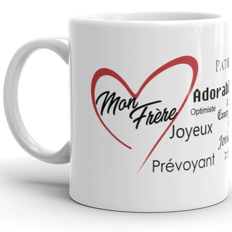 Mug Mon Frère cadeau pour lui dire je t'aime