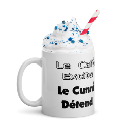Mug cadeau sexy la café excite le cunni détend