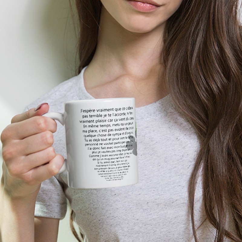 Mug cadeau avec texte chiant et drôle