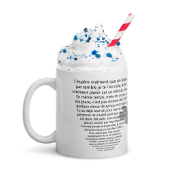 Mug cadeau avec texte chiant et drôle