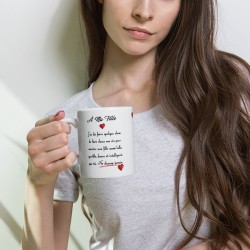 Mug à ma fille, joli cadeau d'amour
