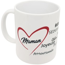 Mug je t'aime Maman avec compliments