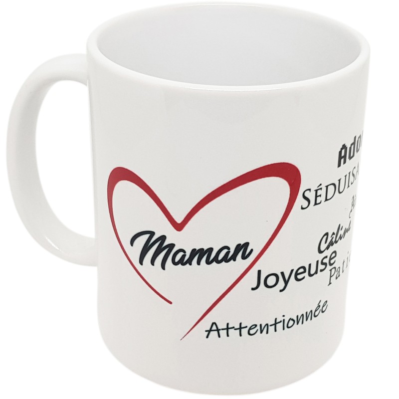 Mug je t'aime Maman avec compliments