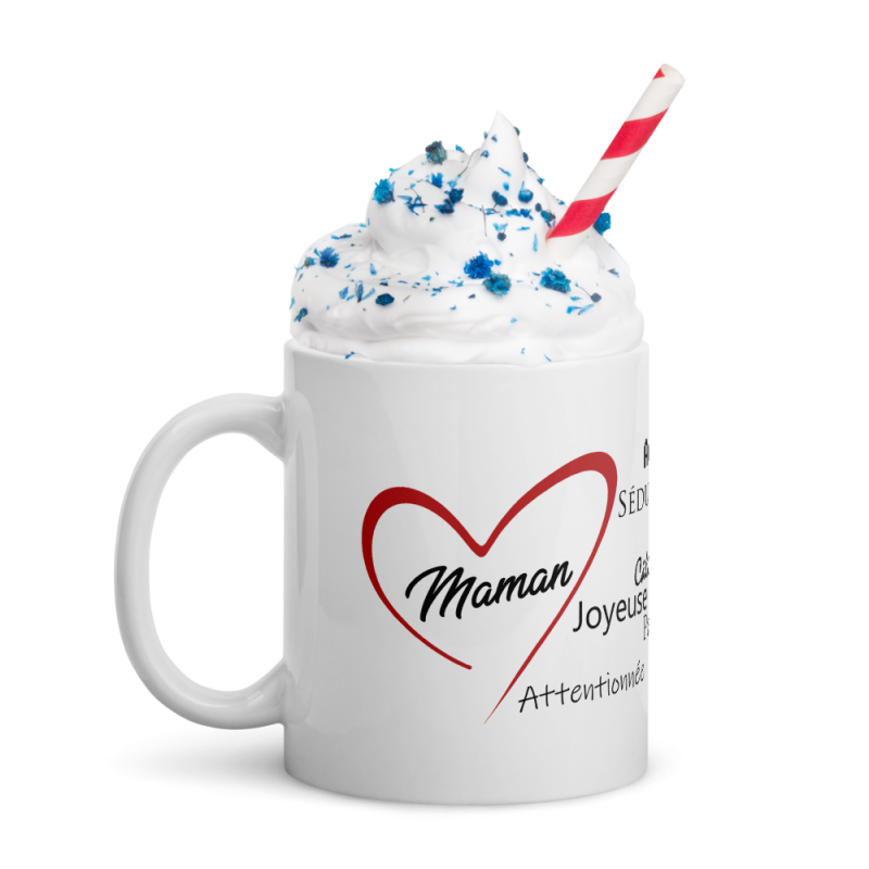 Mug je t'aime Maman avec compliments
