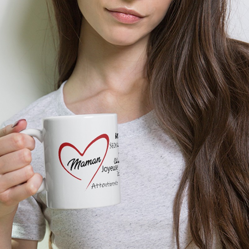 Mug je t'aime Maman avec compliments