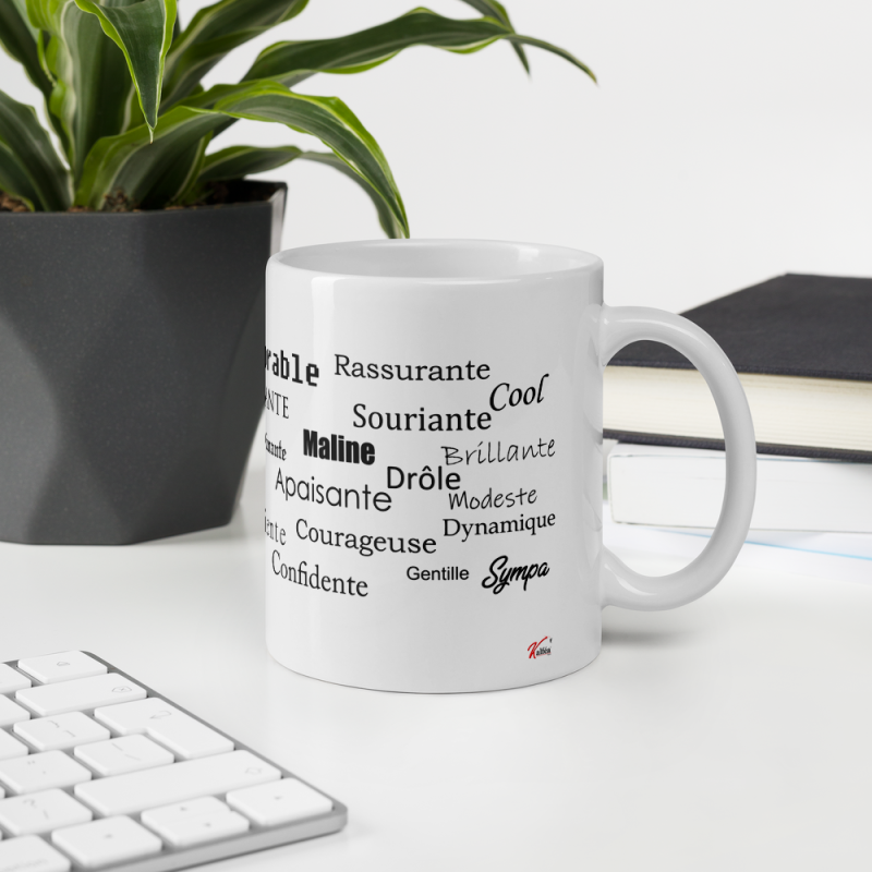Mug je t'aime Maman avec compliments