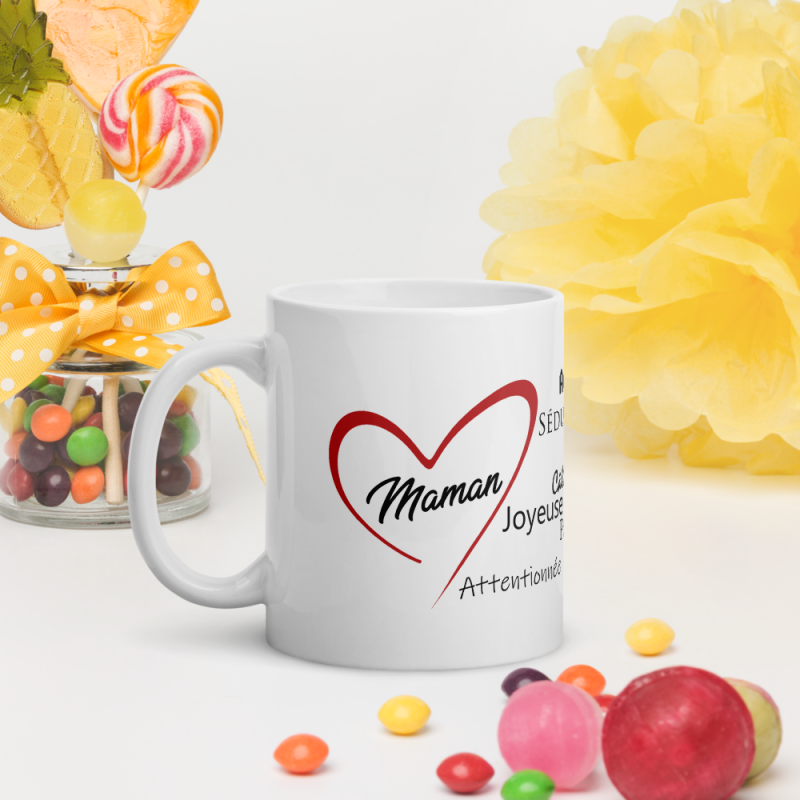 Mug je t'aime Maman avec compliments