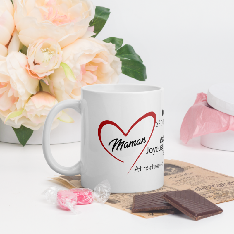 Mug je t'aime Maman avec compliments