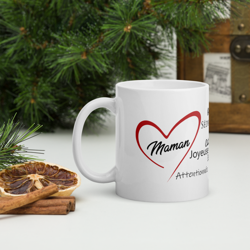Mug je t'aime Maman avec compliments