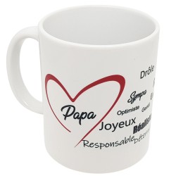 Tasse je t'aime papa avec compliments