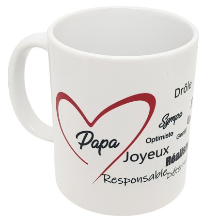 Tasse je t'aime papa avec compliments
