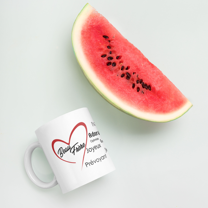Tasse beau-frère je t'aime en cadeau