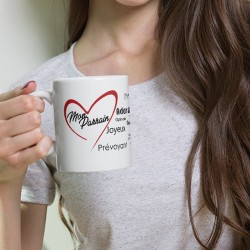 Mug cadeau Mon Parrain pour lui dire je t'aime