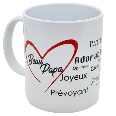 Mug cadeau Beau Papa pour lui dire je t'aime