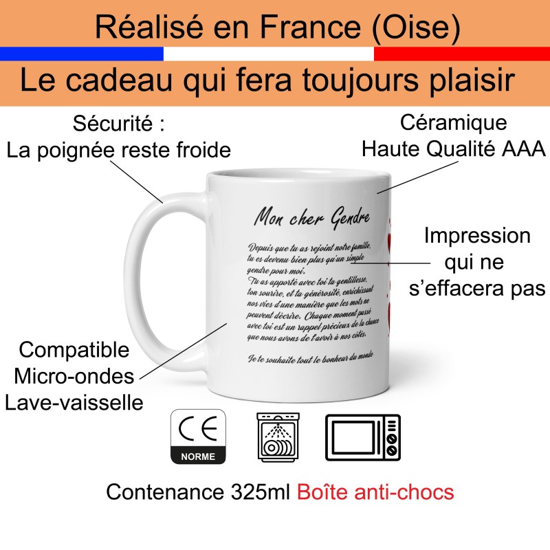 Mug cadeau pour son gendre