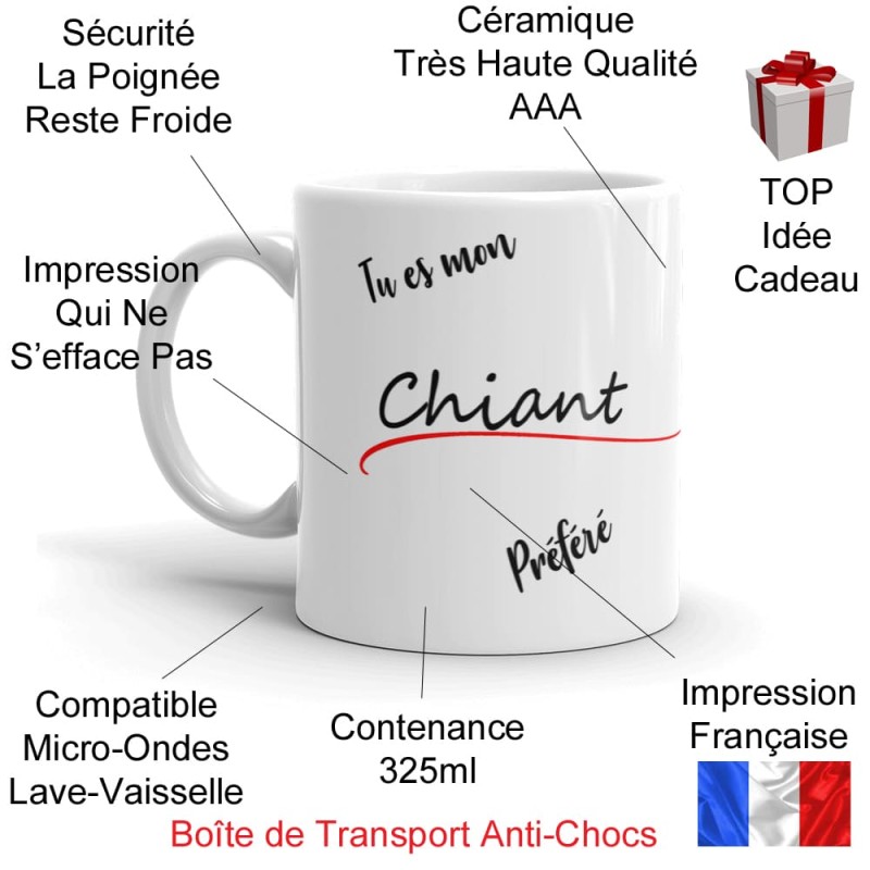 Tasse cadeau mon chiant préféré