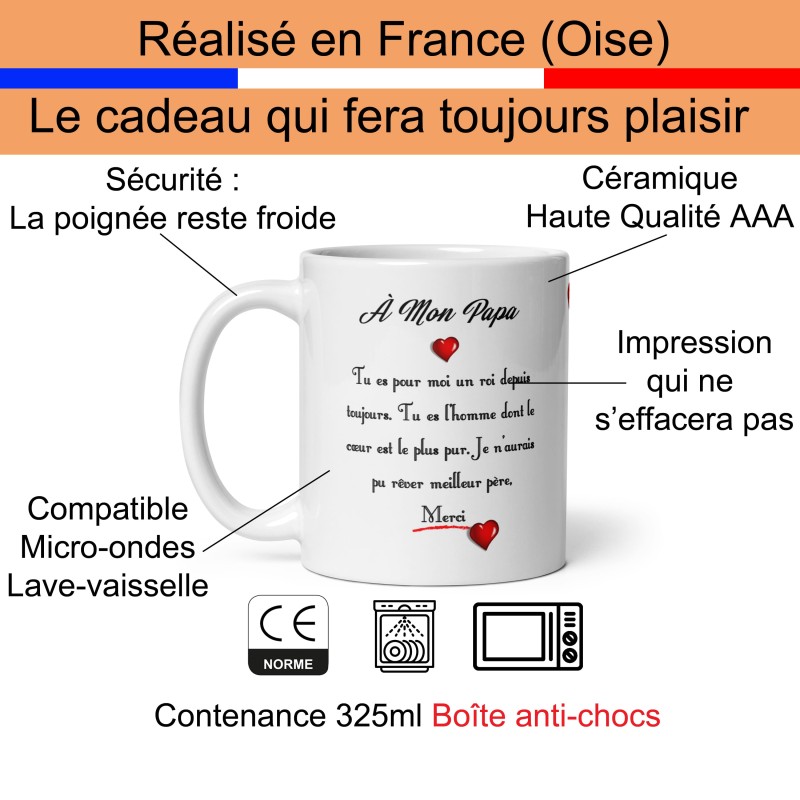 Mug cadeau papa à offrir