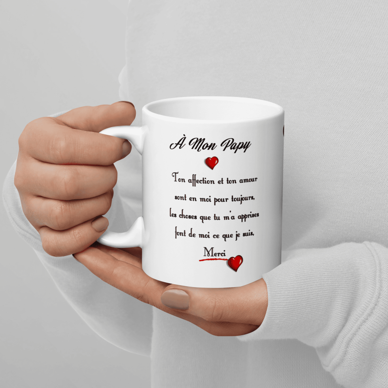 Mug cadeau pour papy je t'aime