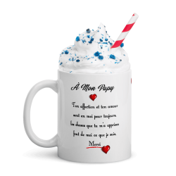Mug cadeau pour papy je t'aime