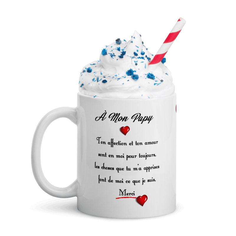 Mug cadeau pour papy je t'aime