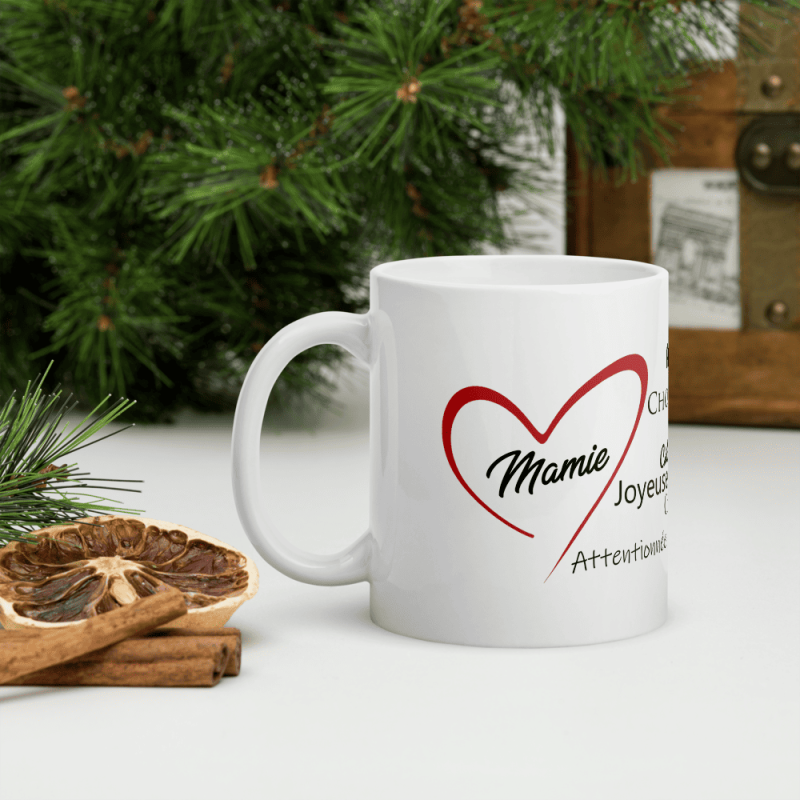 Mug je t'aime Mamie coeur rouge