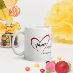 Mug je t'aime Mamie coeur rouge