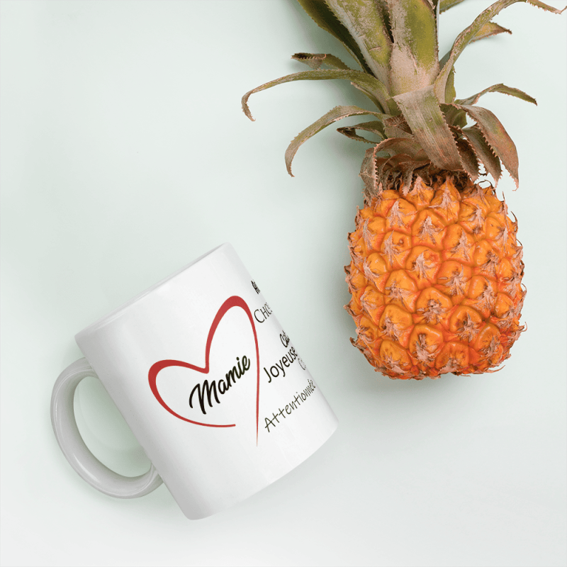 Mug je t'aime Mamie coeur rouge