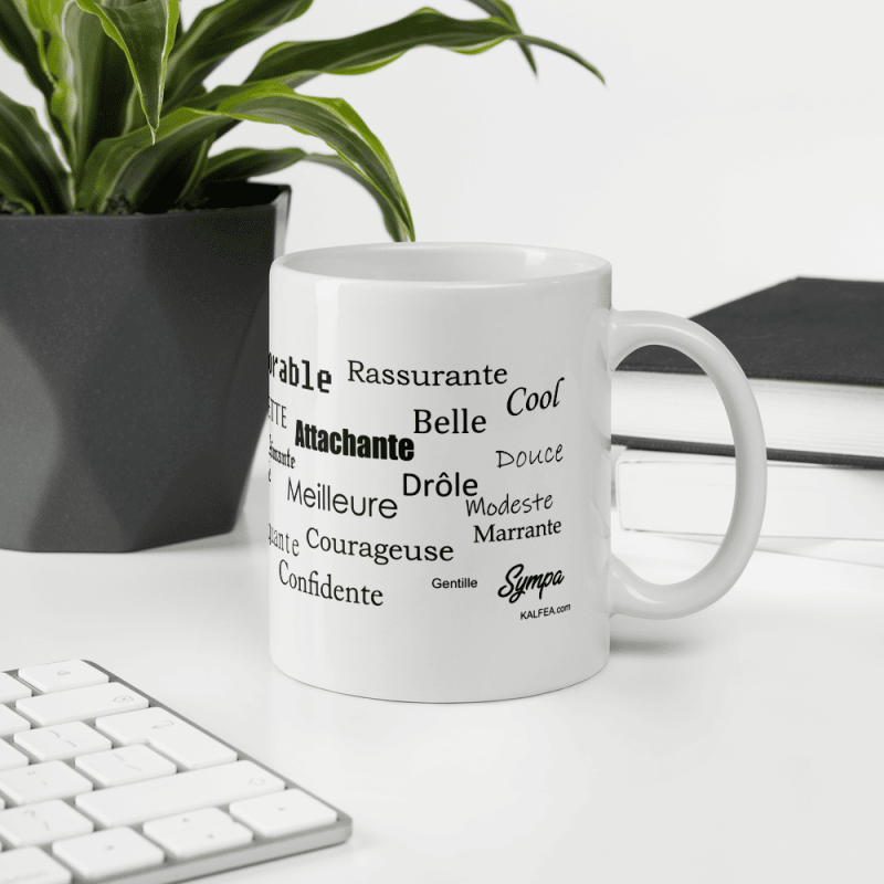 Mug je t'aime Mamie coeur rouge