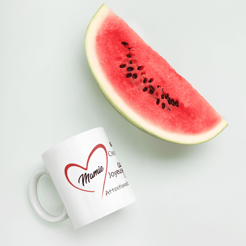 Mug je t'aime Mamie coeur rouge