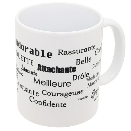 Mug je t'aime Mamie coeur rouge