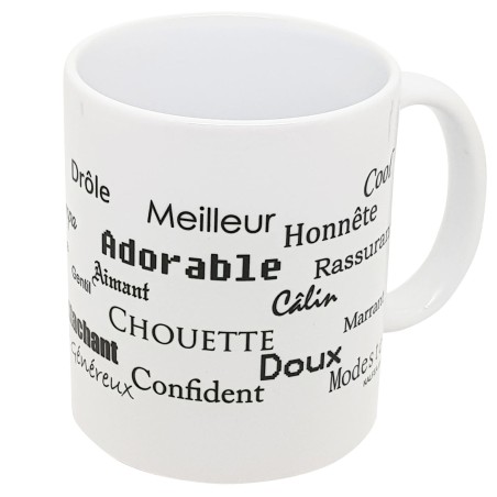 Tasse je t'aime papi avec coeur rouge