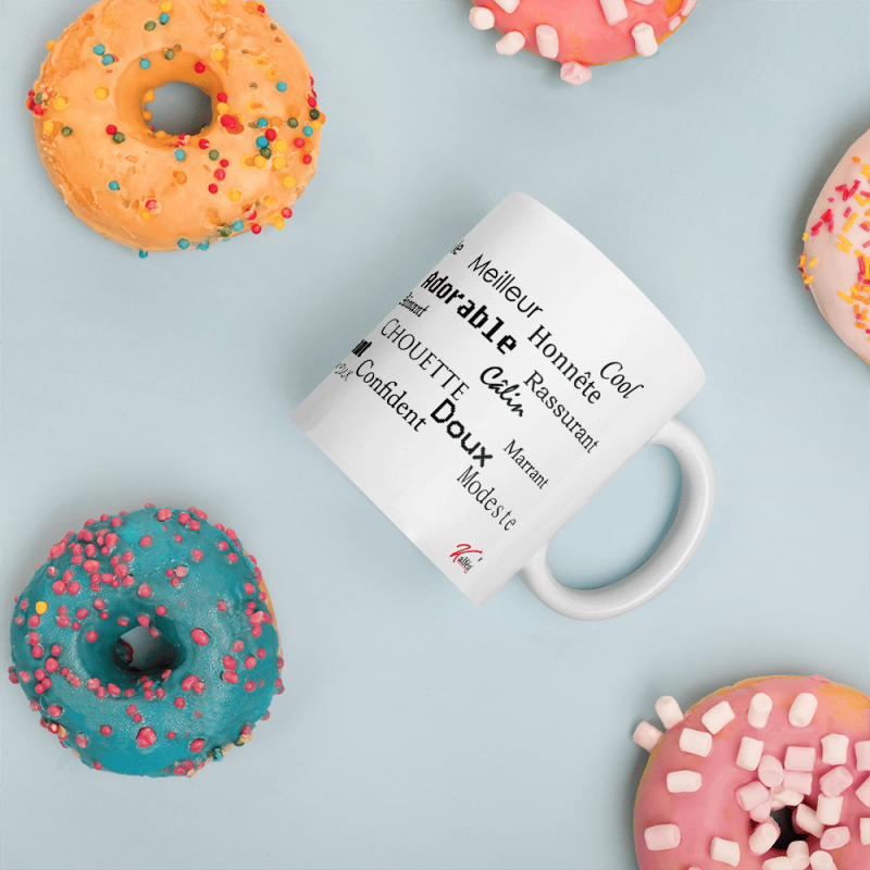 Tasse je t'aime papi avec coeur rouge