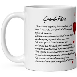 Tasse grand-père message d'amour à offrir