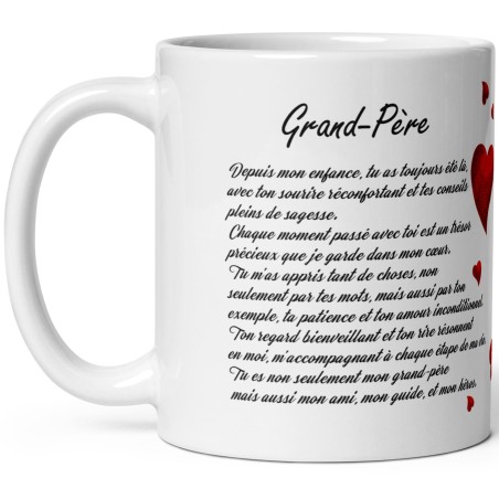 Tasse grand-père message d'amour à offrir