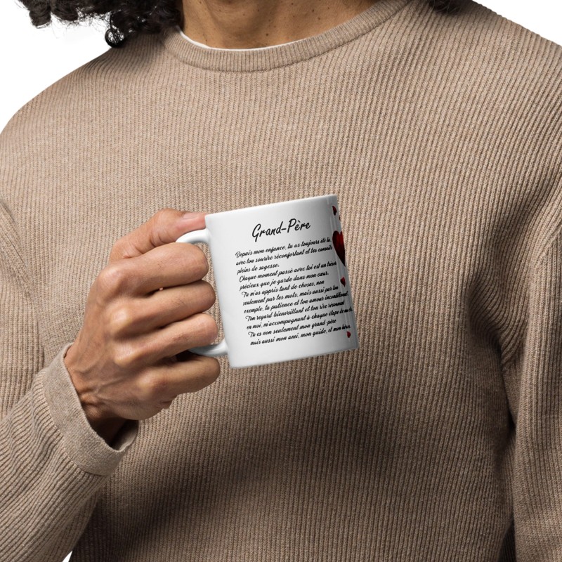 Tasse grand-père message d'amour à offrir