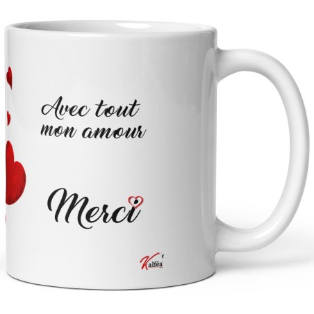 Mug grand-mère message d'amour à offrir