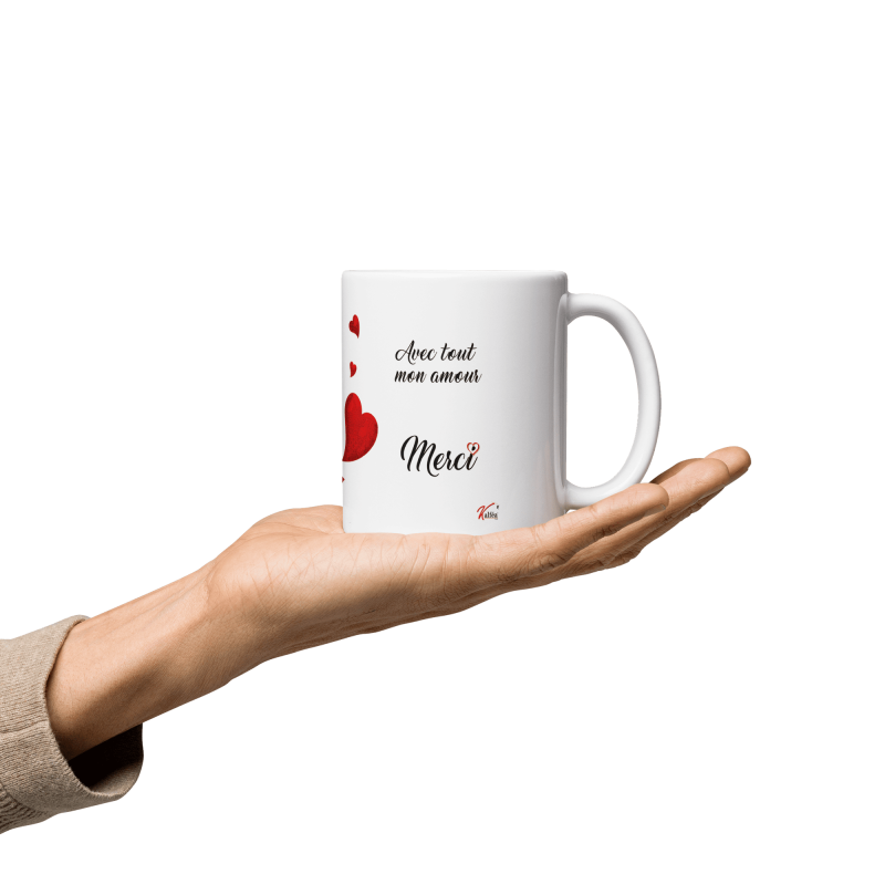 Mug grand-mère message d'amour à offrir