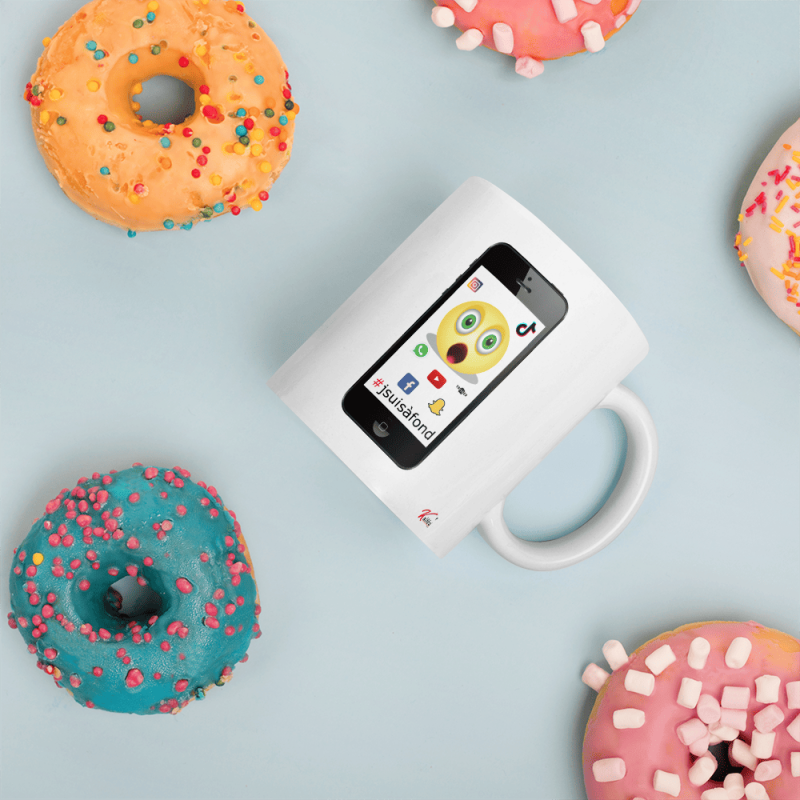 Mug cadeau pour adolescent avec réseaux sociaux