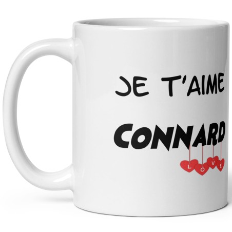 Mug je t'aime connard, cadeau drôle pour son chérie