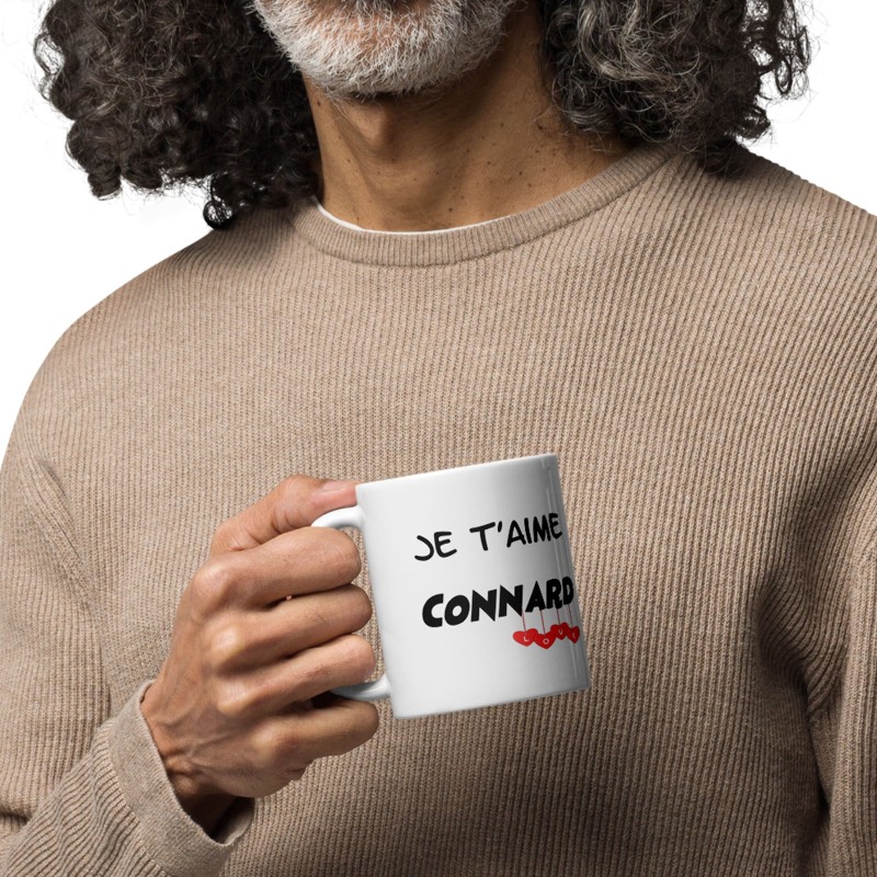 Mug je t'aime connard, cadeau drôle pour son chérie