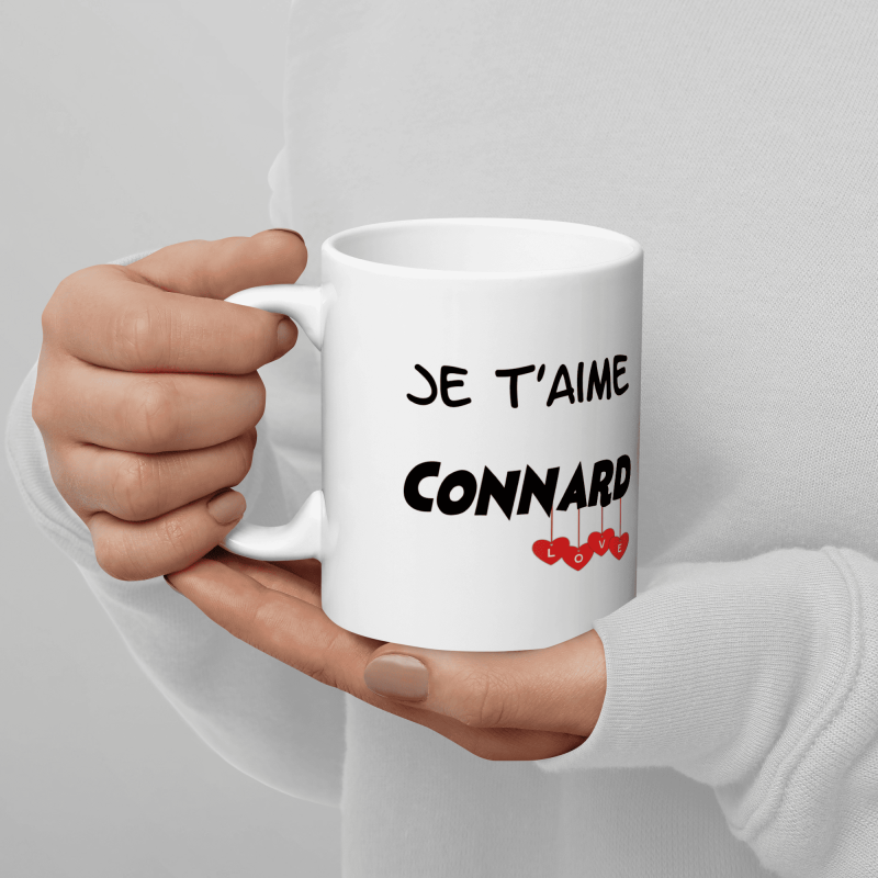Mug je t'aime connard, cadeau drôle pour son chérie
