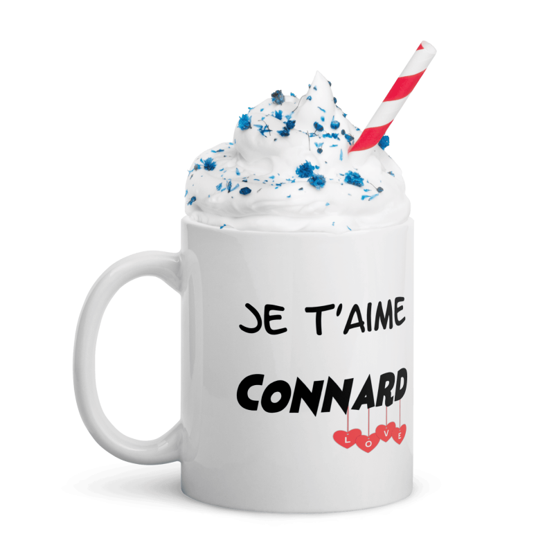 Mug je t'aime connard, cadeau drôle pour son chérie