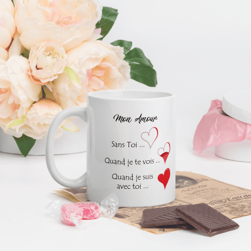 Mug qui explique comment je t'aime