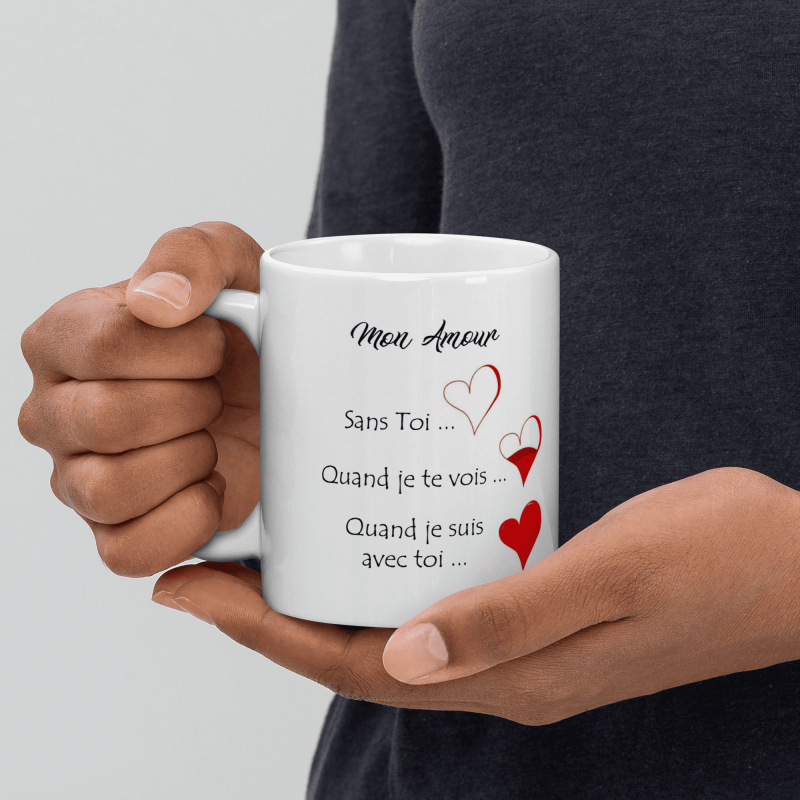 Mug qui explique comment je t'aime