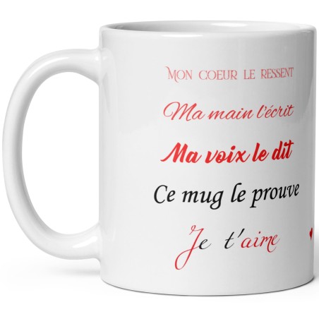 Tasse pour dire je t'aime d'une autre façon