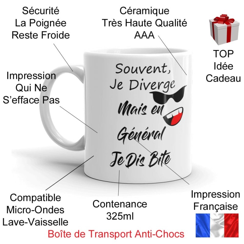 Offrir un mug coquin à l'humour décalé