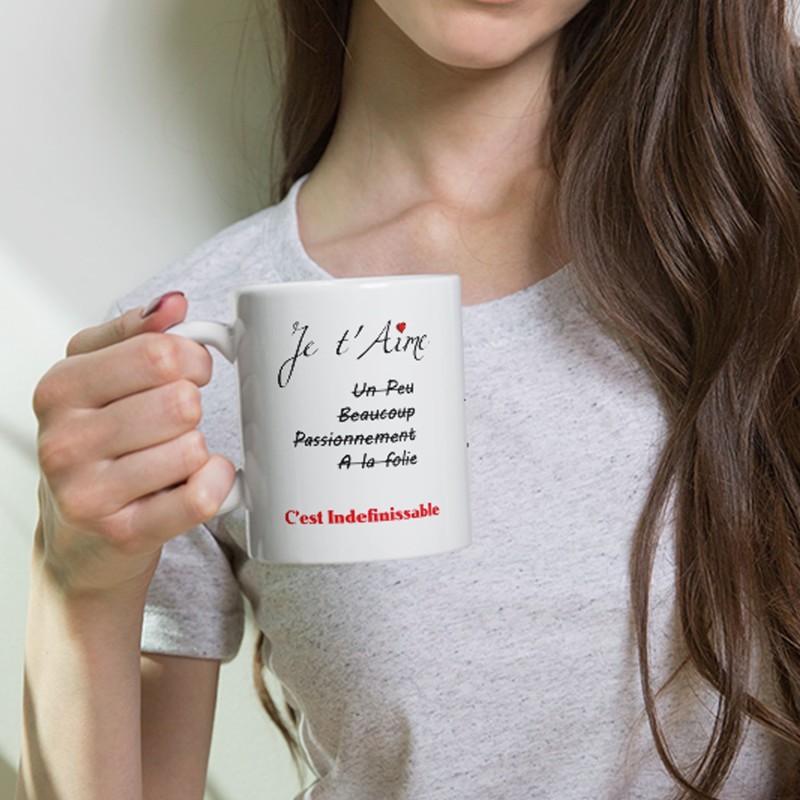 Mug je t'aime poésie et tendresse