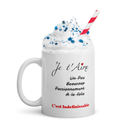 Mug je t'aime poésie et tendresse